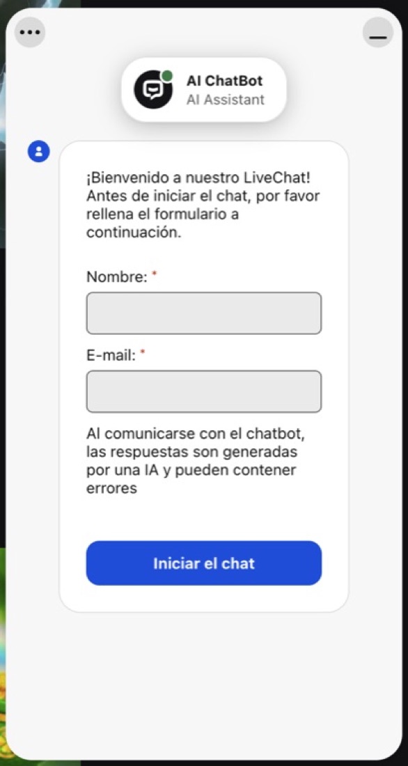 Acceso a la cuenta y soporte de BetOnRed